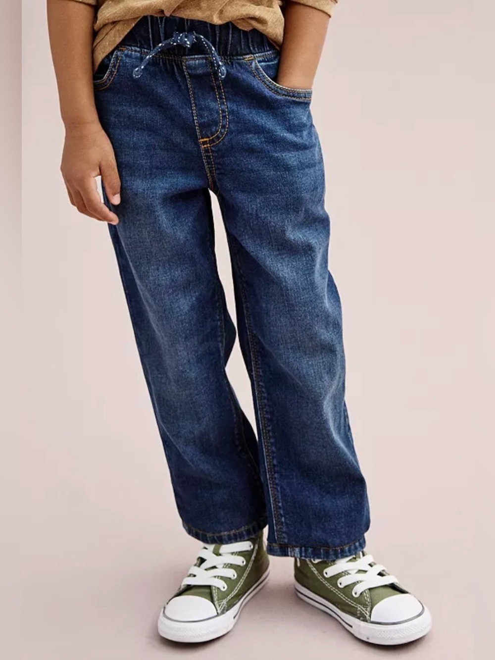 Jumping Beans 5T Denim Jeans Elastic Waist Drawstring